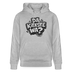 Berliner Spruch-DA KIEKSTE WA-Unisex Bio-Hoodie CRUISER - Grau meliert