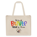 LIEBE IS BUNT-Einkaufstasche - Naturweiß
