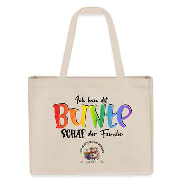 LIEBE IS BUNT-Einkaufstasche - Naturweiß