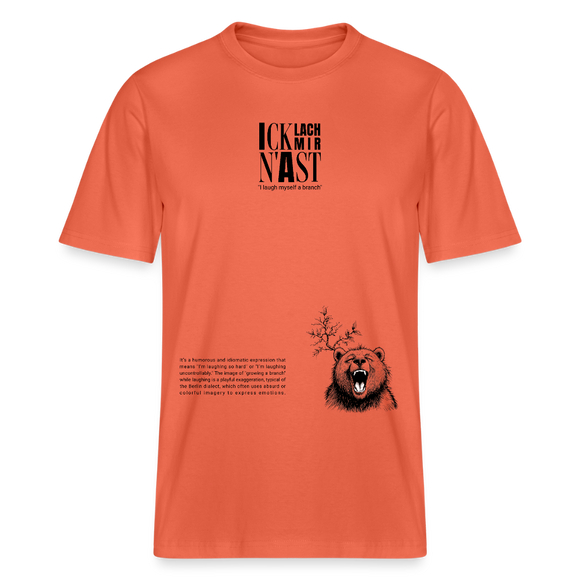 ICK LACH MIR N AST-Relaxed Fit Unisex Bio-T-Shirt - Hellrot