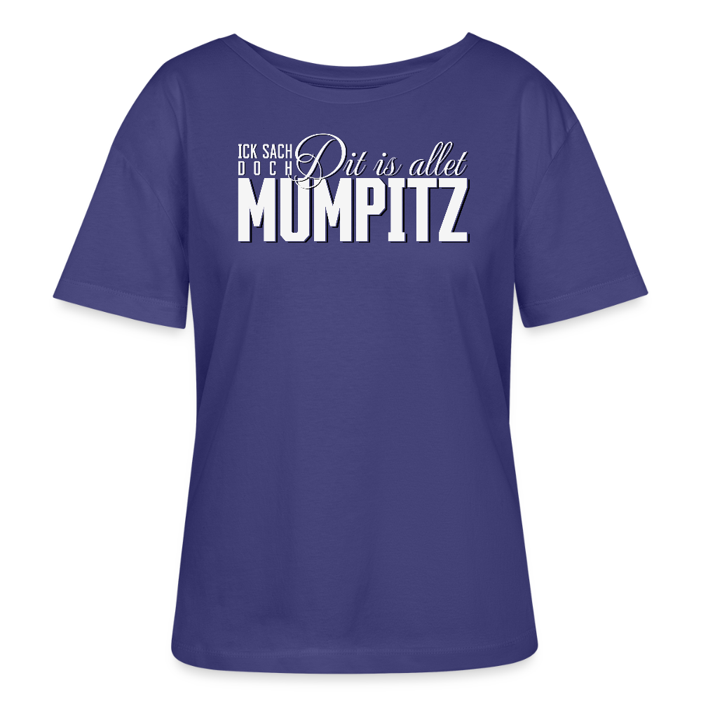 MUMPITZ-Rundhals Frauen Bio-T-Shirt mit Berliner Schnauze - Dämmerung