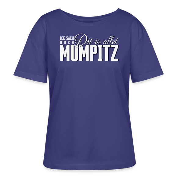 MUMPITZ-Rundhals Frauen Bio-T-Shirt mit Berliner Schnauze - Dämmerung