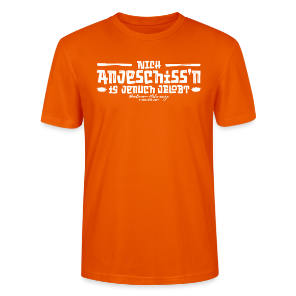 Berliner Spruch-Berliner Lob-NICH ANJESCHISSN-Unisex T-Shirt - Tieforange