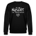 NÜSCHT FÜR SCHWACHE NERVEN-Unisex Bio-Sweatshirt mit Berliner Schnauze - Schwarz