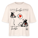 BERLINER KNORKE-Frauen Boxy Bio-T-Shirt - Naturweiß