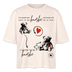 BERLINER KNORKE-Frauen Boxy Bio-T-Shirt - Naturweiß