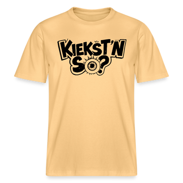Berlin Shirt mit Berliner Schnauze-KIEKSTN SO?- RELAXED FIT Unisex Bio T-Shirt - Hellgelb