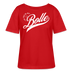 ICK FREU MA WIE BOLLE-Rundhals Frauen Bio-T-Shirt - Rot