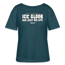 ICK GLOOB MIR LAUST DER AFFE-Rundhals Frauen Bio-T-Shirt - Dunkles Petrol