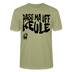 PASS MA UFF KEULE - Unisex T-Shirt Bio-regular - Nebelgrün