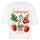 Berliner LAUBENPIEPER-Frauen Boxy Bio-T-Shirt - Weiß