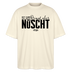 Berliner Spruch-NETT KANN ICK OOCH-Oversized Unisex Bio T-Shirt - Weißgrau