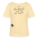 NACHTIGALL, ICK HÖR DIR TRAPSEN-Rundhals Frauen Bio-T-Shirt - Creme