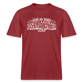 Berliner Spruch-FISIMATENTEN-RELAXED FIT Unisex BIO T-Shirt II - Erdrot