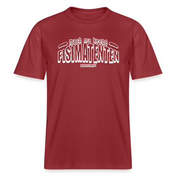 Berliner Spruch-FISIMATENTEN-RELAXED FIT Unisex BIO T-Shirt II - Erdrot