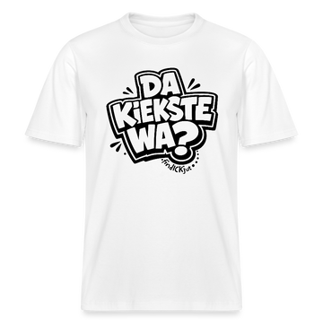 Berlin Schnauze uff RELAXED FIT Unisex Bio T-Shirt-DA KIEKSTE WA? - Weiß