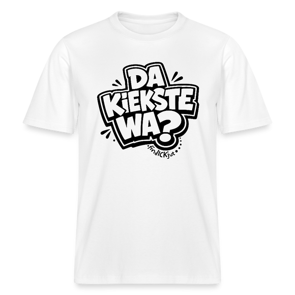 Berlin Schnauze uff RELAXED FIT Unisex Bio T-Shirt-DA KIEKSTE WA? - Weiß