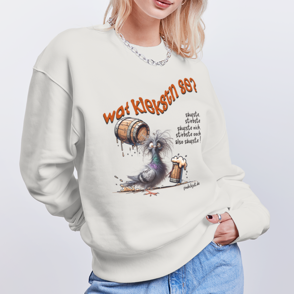 WAT KIEKSTN SO? - Unisex Oversize Bio Pullover - OFF WHITE