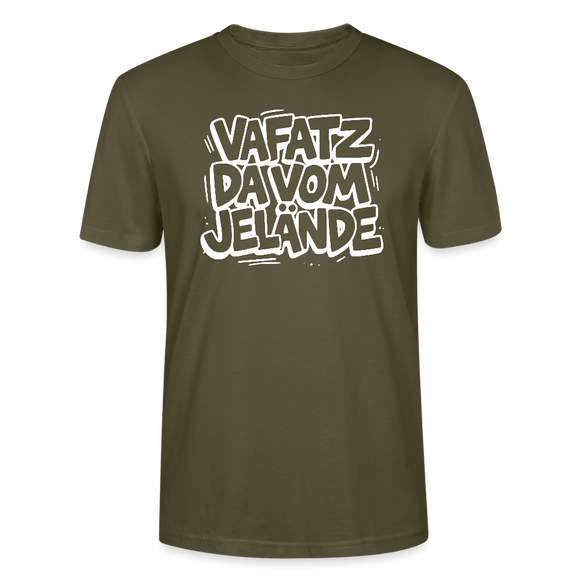 VAFATZ DA VOM JELÄNDE-Unisex T-Shirt Bio-Berliner Schnauze - Khaki