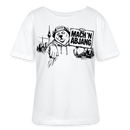 Dit is Berlin-MACH 'N ABJANG-Rundhals Frauen Bio-T-Shirt - Weiß