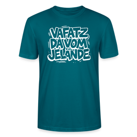 VAFATZ DA VOM JELÄNDE-Unisex T-Shirt Bio-Berliner Schnauze - Ozeanblau