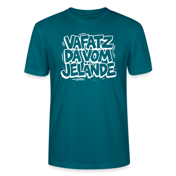 VAFATZ DA VOM JELÄNDE-Unisex T-Shirt Bio-Berliner Schnauze - Ozeanblau