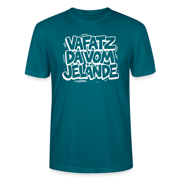 VAFATZ DA VOM JELÄNDE-Unisex T-Shirt Bio-Berliner Schnauze - Ozeanblau