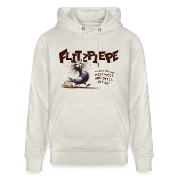 BERLINER FLITZPIEPE - Unisex Bio-Hoodie - Beige meliert