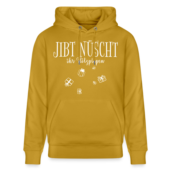 JIBT NÜSCHT - Unisex Bio-Hoodie - Ocker