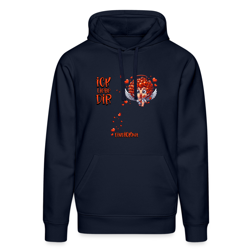 ICK LIEBE DIR-Unisex Bio-Hoodie - French Navy