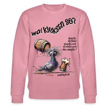 WAT KIEKSTN SO?-Unisex Bio-Sweatshirt - Lila Traum
