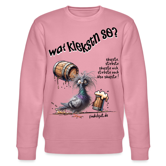 WAT KIEKSTN SO?-Unisex Bio-Sweatshirt - Lila Traum