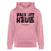 Berliner Spruch-PASS UFF KEULE-Unisex Bio-Hoodie mit Berliner Schnauze - Lila Traum