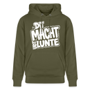 DIT MACHT URST LUNTE-Unisex Bio-Hoodie mit Berliner Dialekt - Khaki Grün