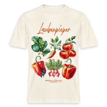 Berliner LAUBENPIEPER- RELAXED FIT Unisex Organic T-Shirt - Naturweiß 