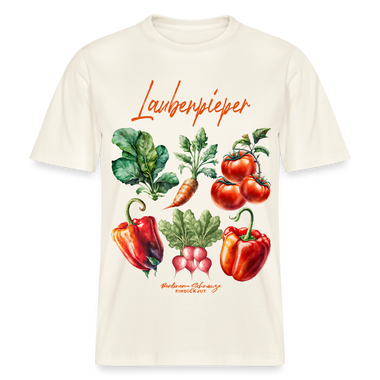 Berliner LAUBENPIEPER- RELAXED FIT Unisex Organic T-Shirt - Naturweiß 