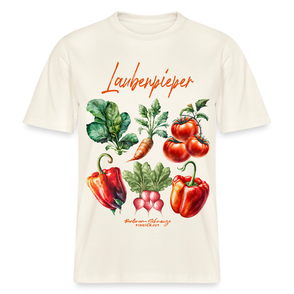 Berliner LAUBENPIEPER- RELAXED FIT Unisex Organic T-Shirt - Naturweiß 