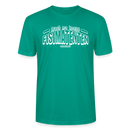 Berliner Spruch-FISIMATENTEN-Unisex Bio T-Shirt - Blaugrün