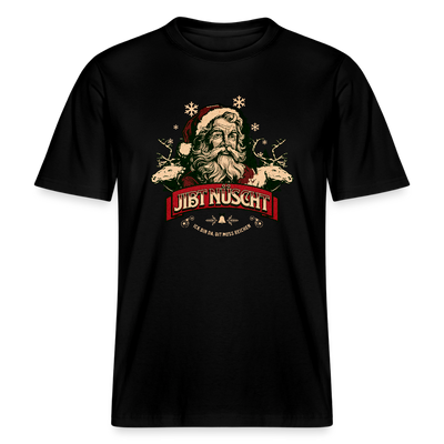 JIBT NÜSCHT - Relaxed Fit Unisex Bio-T-Shirt - Schwarz