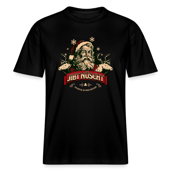 JIBT NÜSCHT - Relaxed Fit Unisex Bio-T-Shirt - Schwarz