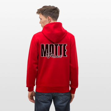 MOTTE UND MAUSI-Unisex Bio-Kapuzenjacke - Rot