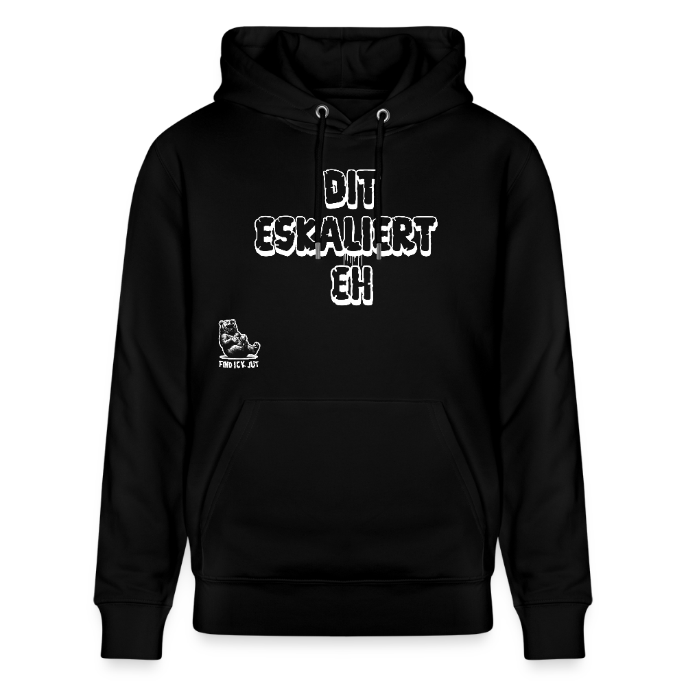 DIT ESKALIERT EH-Unisex Bio-Hoodie - Schwarz