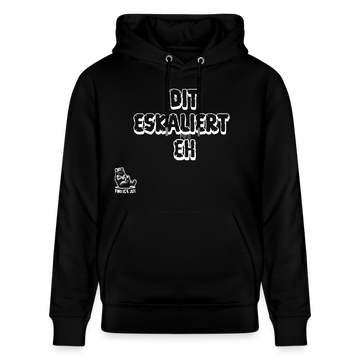 DIT ESKALIERT EH-Unisex Bio-Hoodie - Schwarz