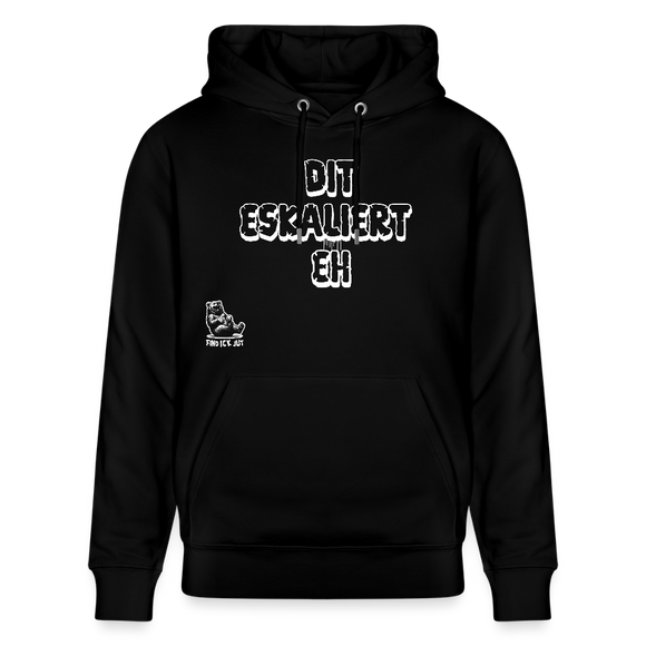 DIT ESKALIERT EH-Unisex Bio-Hoodie - Schwarz