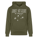 JIBT NÜSCHT - Unisex Bio-Hoodie - Khaki Grün