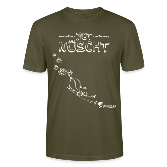 Weihnachten in Berlin 25-JIBT NÜSCHT-Unisex T-Shirt Bio II - Khaki