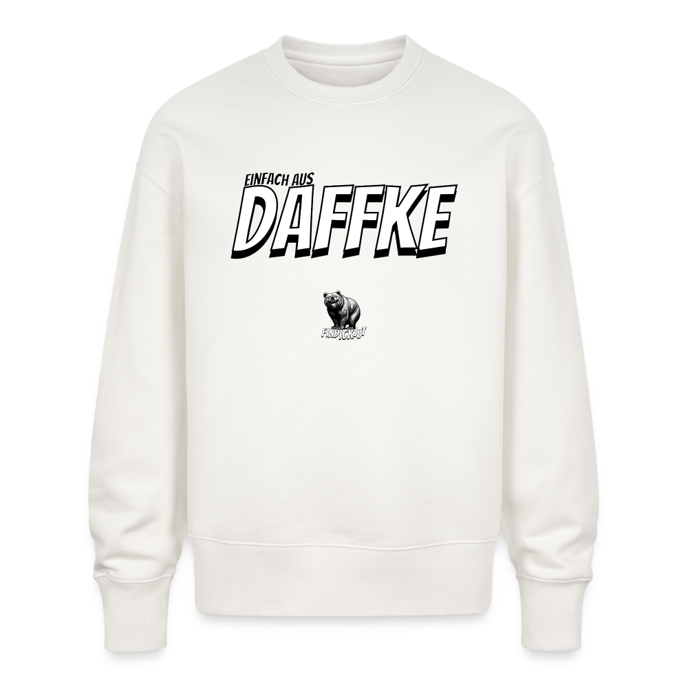 AUS DAFFKE-Unisex Oversize Bio Pullover - OFF WHITE