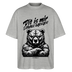 Dit is mir SCHNURZPIEPEOversized Unisex Bio T-Shirt - Grau meliert