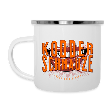 KODDERSCHNAUZE - Emaille-Tasse - Weiß
