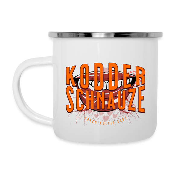 KODDERSCHNAUZE - Emaille-Tasse - Weiß